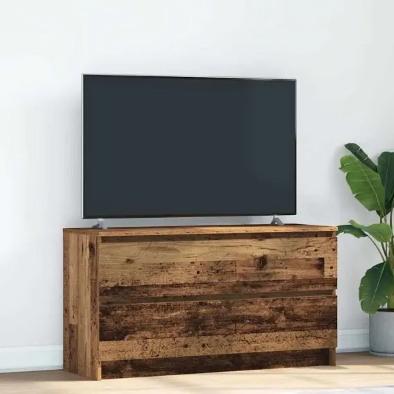 Szafka RTV Stare drewno 100x35x54 cm Drewno klejone Lumarko! Lumarko! - Hurtownia wielobranżowa Lumarko Promocja